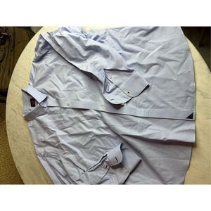 Untuckit Men's Short Sleeve Button Front Shirt Size XXXL Blue